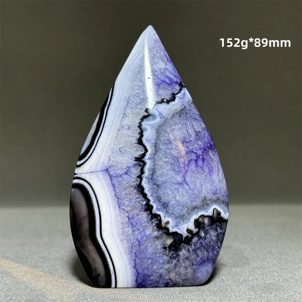 Enhanced Purple Agate Free Form Torch