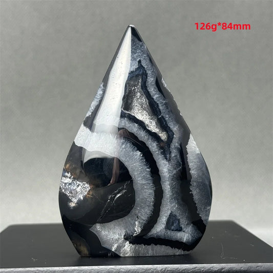 Natural Black Onyx Freeform Torch