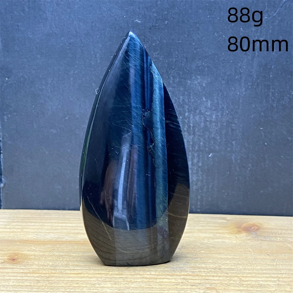 Natural Golden Blue Tigers Eye Torch
