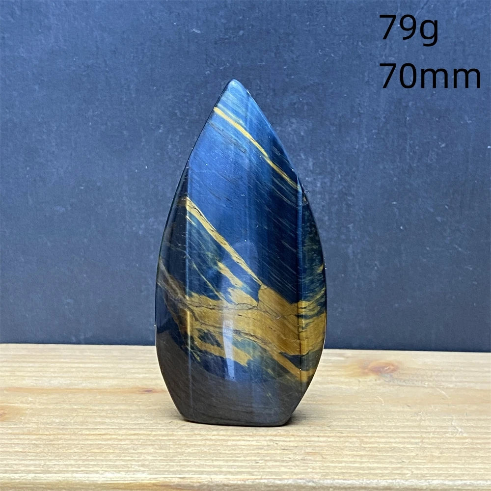 Natural Golden Blue Tigers Eye Torch