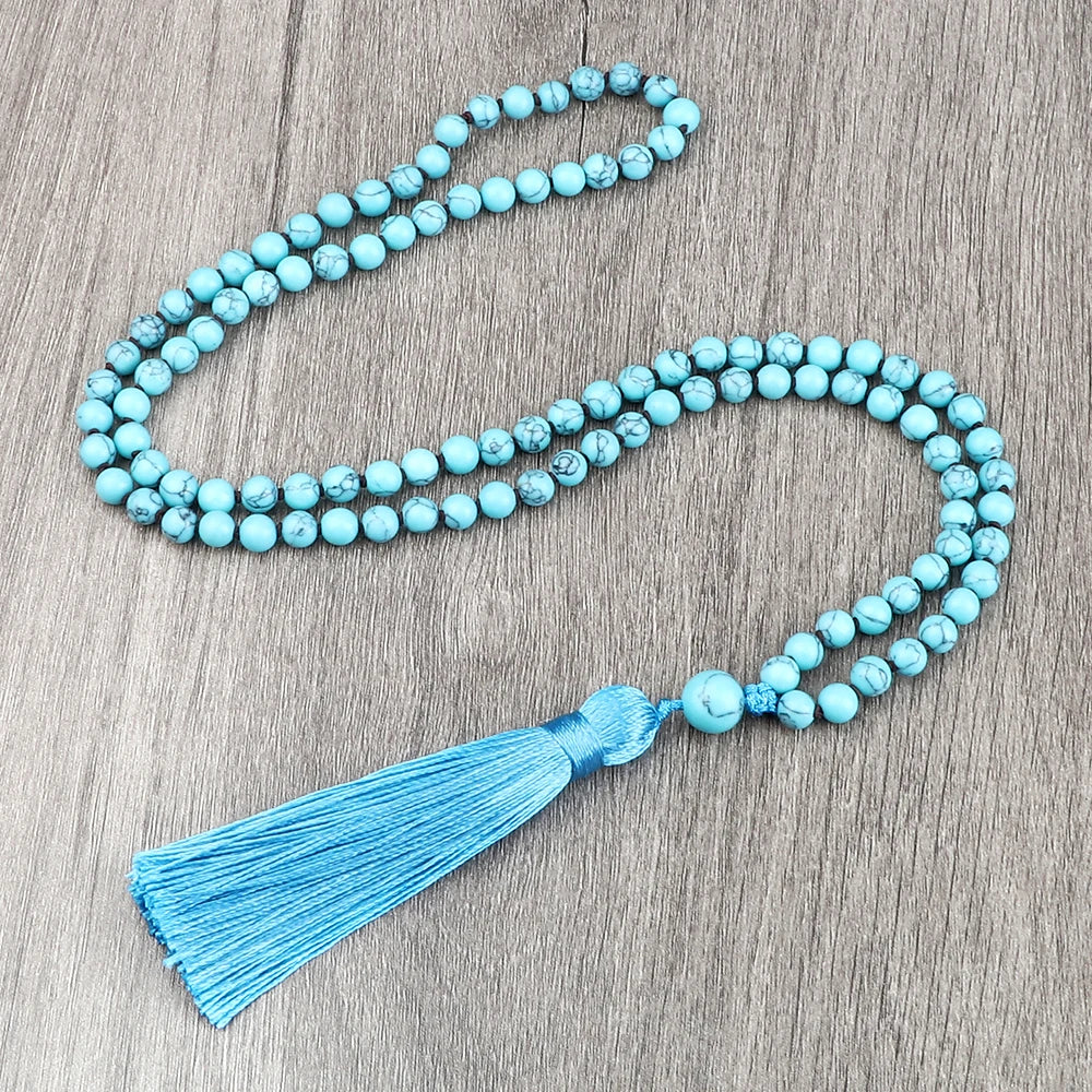 Collier Mala 108 perles de pierre