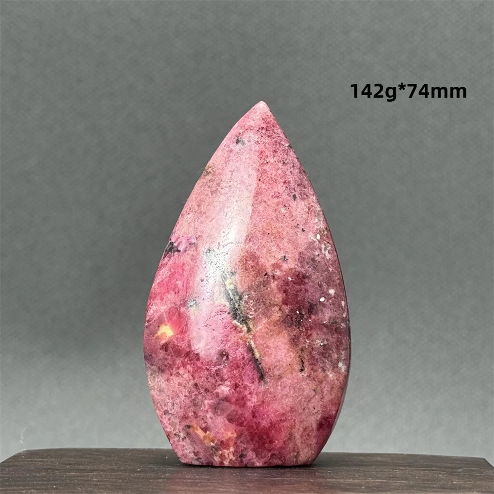 Natural Red Rhodochrosite Free-Form Torch