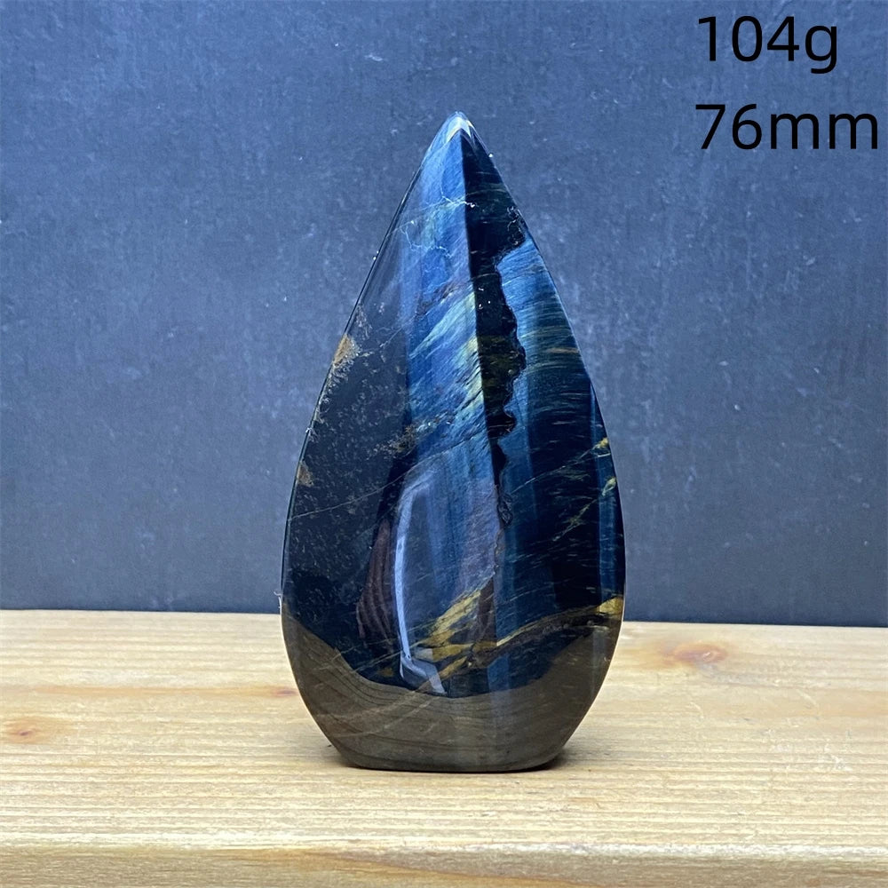 Natural Golden Blue Tigers Eye Torch