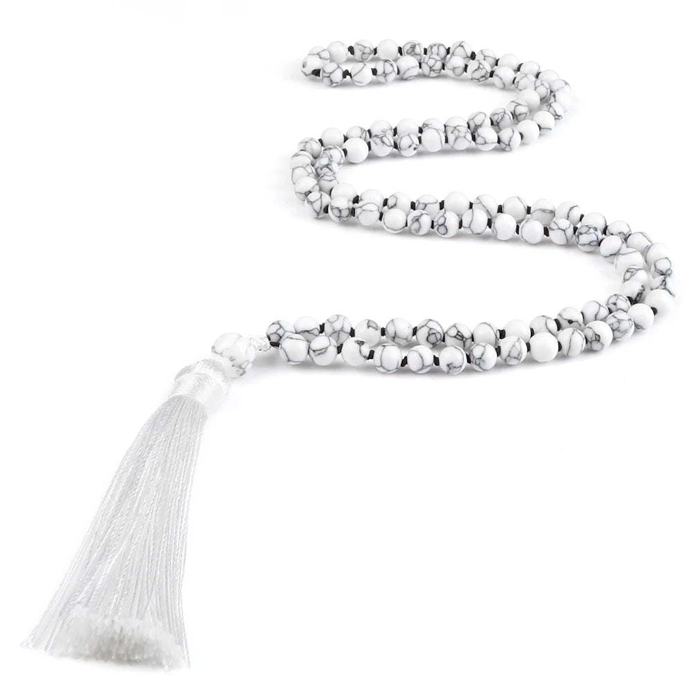 Collier Mala 108 perles de pierre