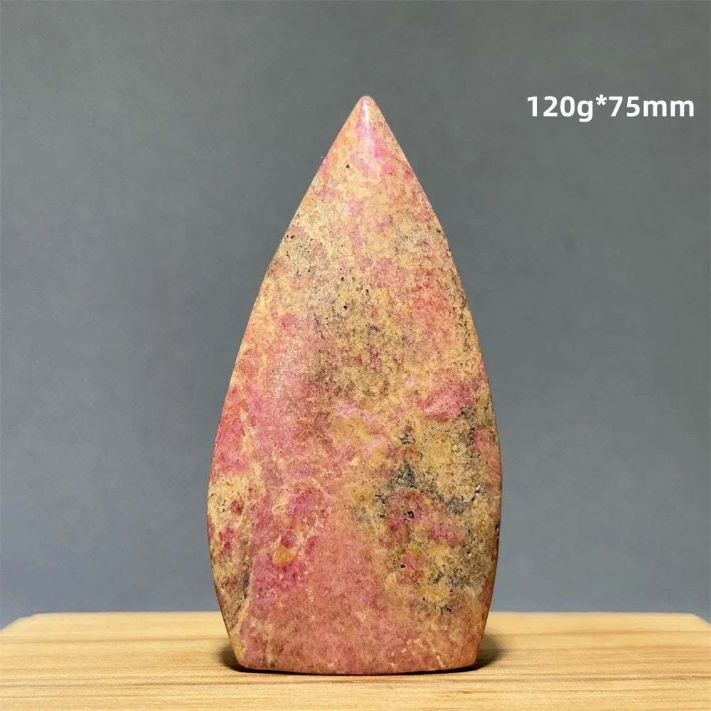 Natural Red Rhodochrosite Free-Form Torch