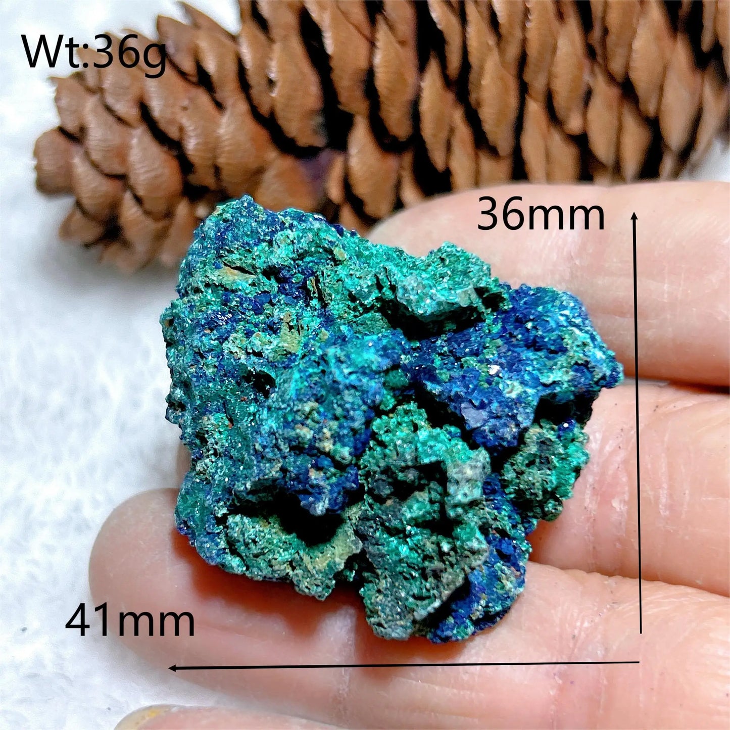 HQ Natural Chrysocolla With Azurite Specimen Medium