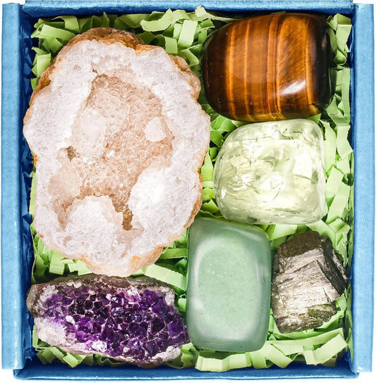 Coffret de pierres de guérison pour l'abondance et la prospérité