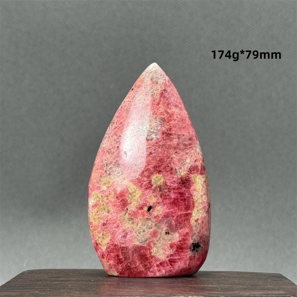 Natural Red Rhodochrosite Free-Form Torch
