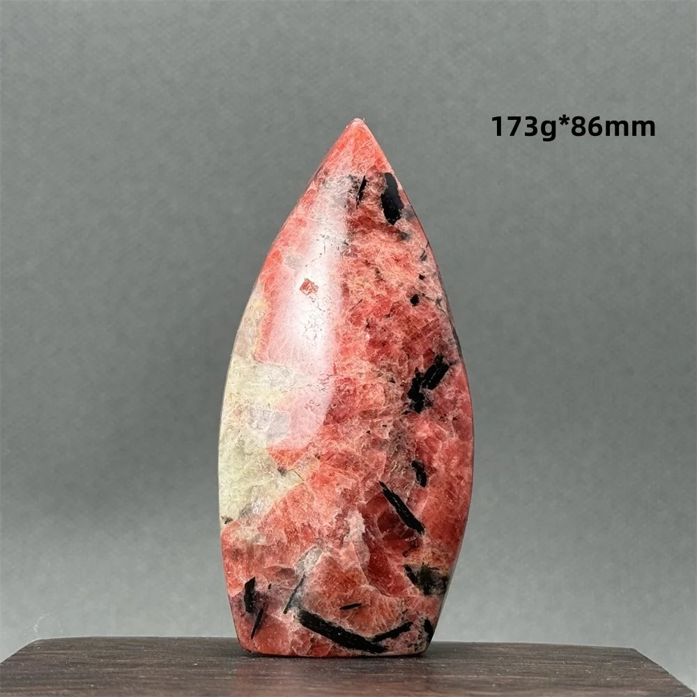 Natural Red Rhodochrosite Free-Form Torch