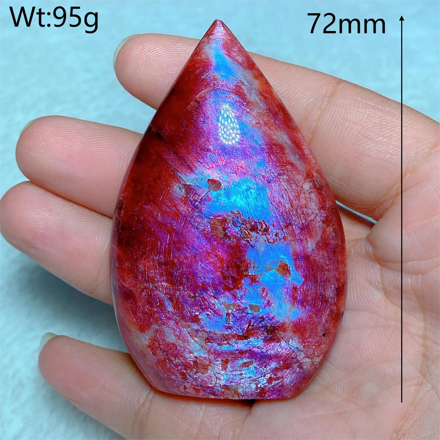 Natural Fire Moonstone Free Form Torch