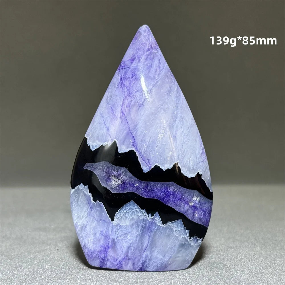 Enhanced Purple Agate Free Form Torch