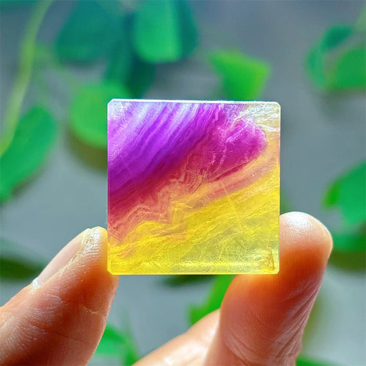 Natural Banded Candy Fluorite Cubes