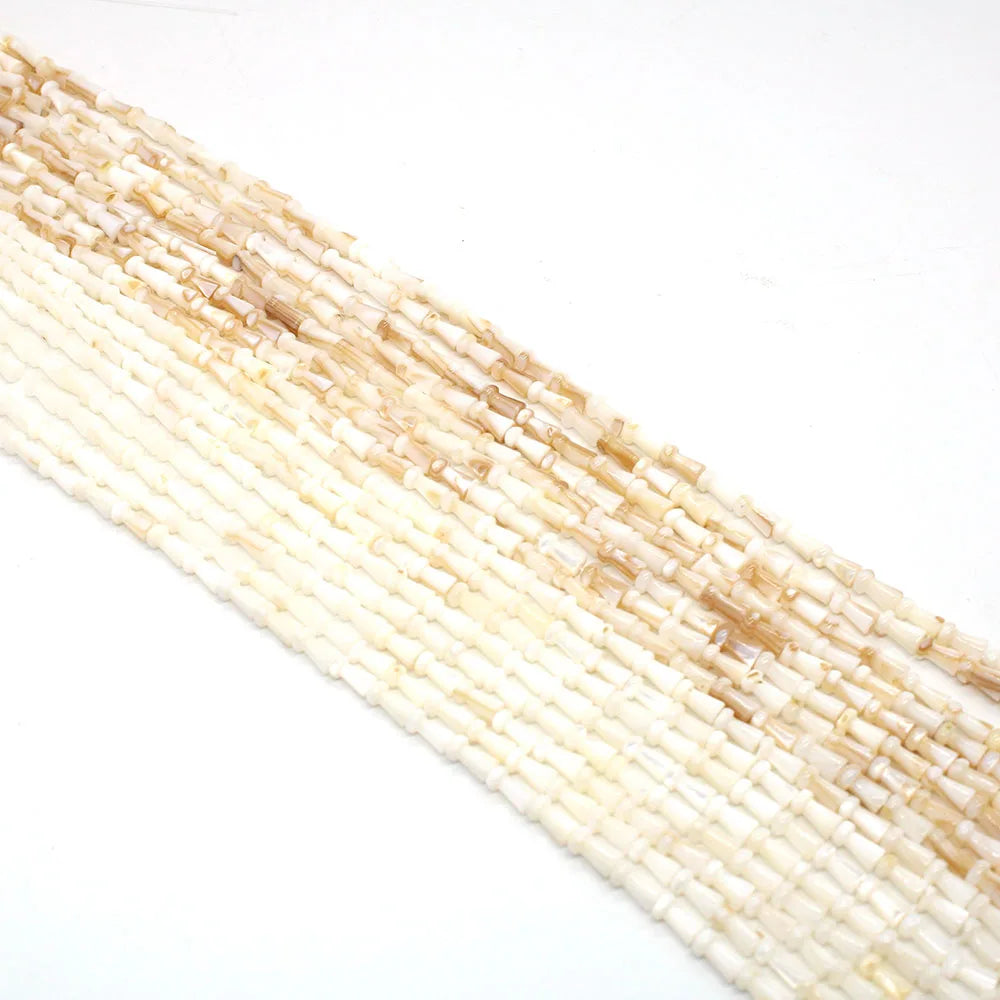 Natural Freshwater Shell Mushroom Shaped Beads 4x8mm