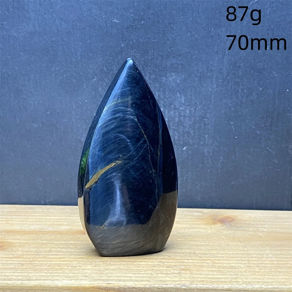 Natural Golden Blue Tigers Eye Torch