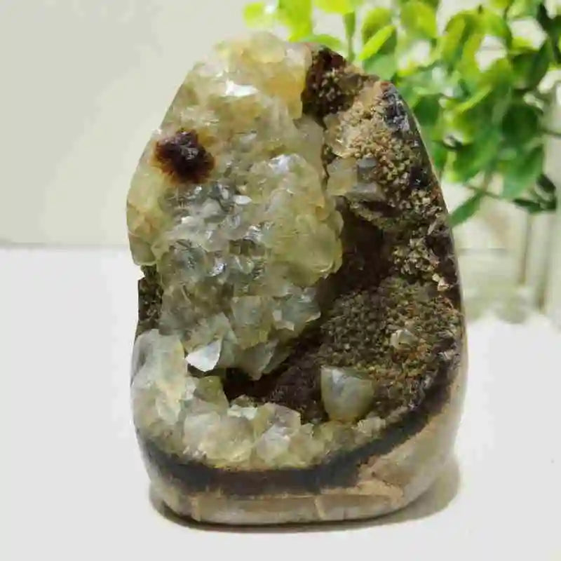 Natural Septarian Geode Freeform Cluster