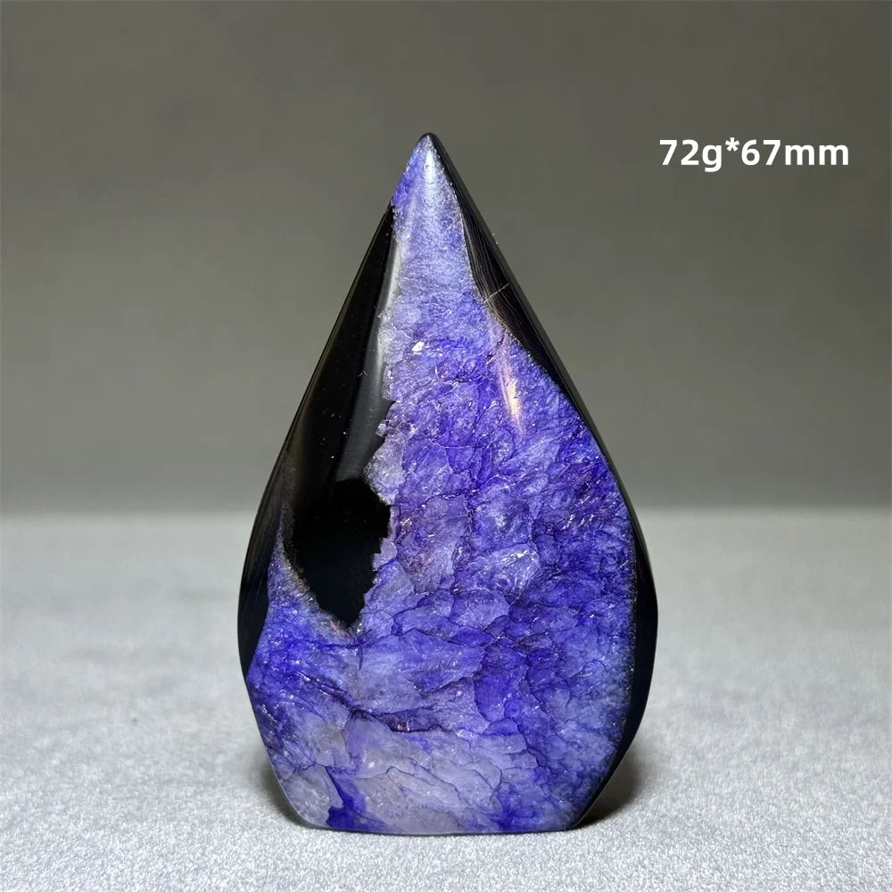 Enhanced Purple Agate Free Form Torch