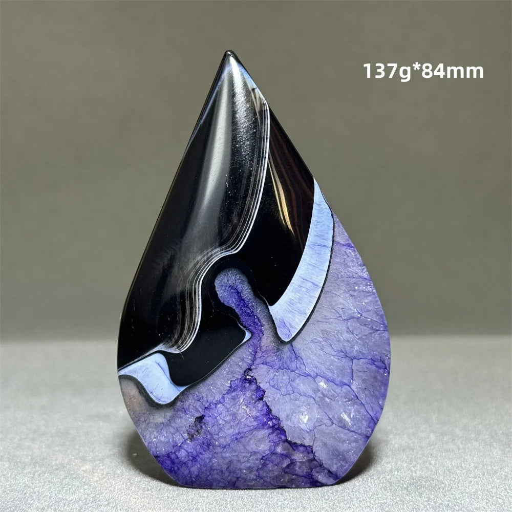 Enhanced Purple Agate Free Form Torch