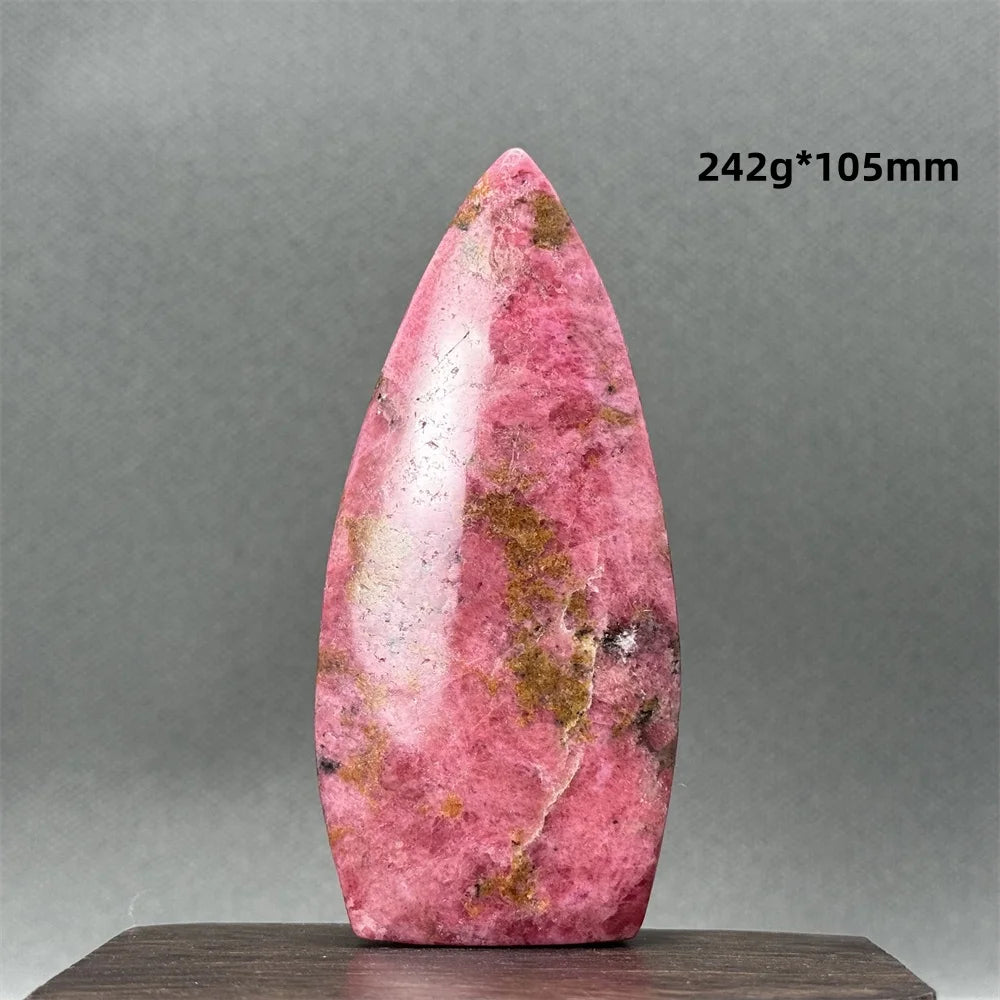 Natural Red Rhodochrosite Free-Form Torch