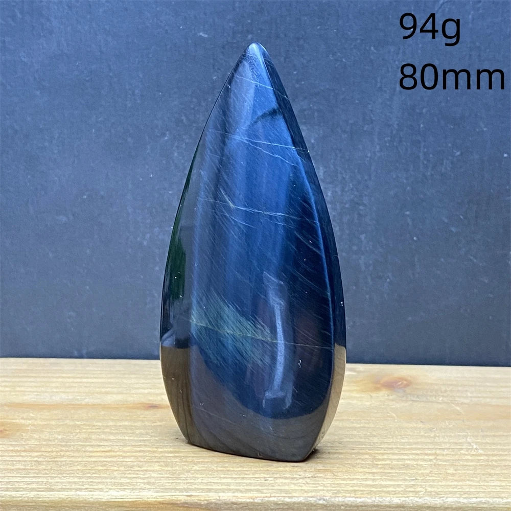 Natural Golden Blue Tigers Eye Torch