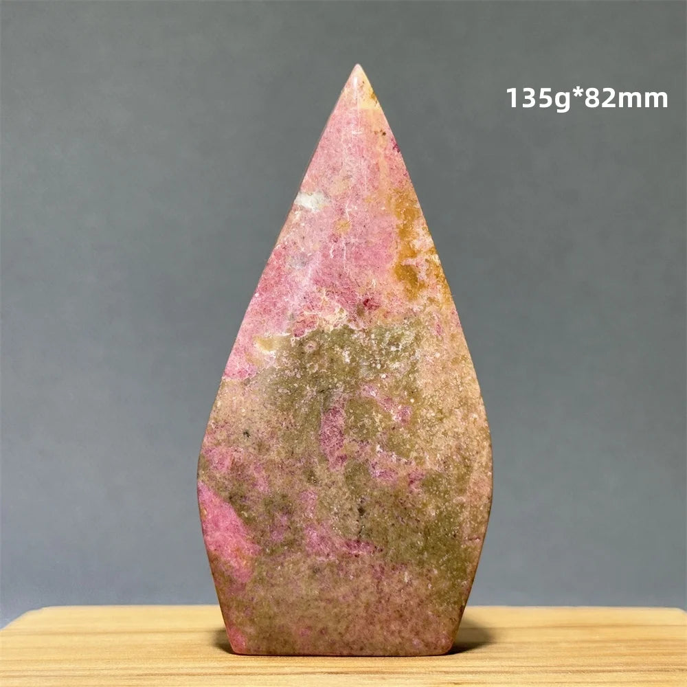 Natural Red Rhodochrosite Free-Form Torch