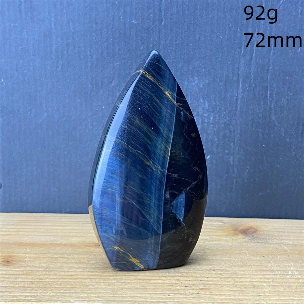 Natural Golden Blue Tigers Eye Torch