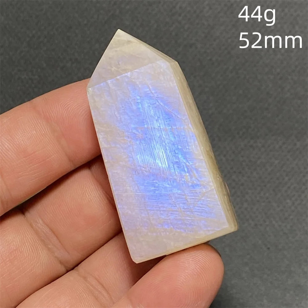 AAA Natural High Quality Blue Moonstone Tower