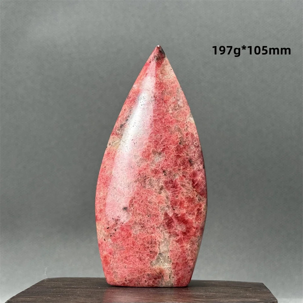 Natural Red Rhodochrosite Free-Form Torch