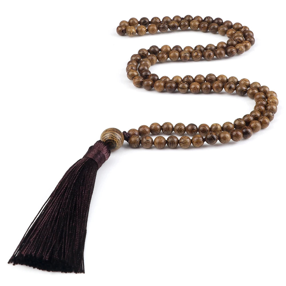 Collier Mala 108 perles de pierre