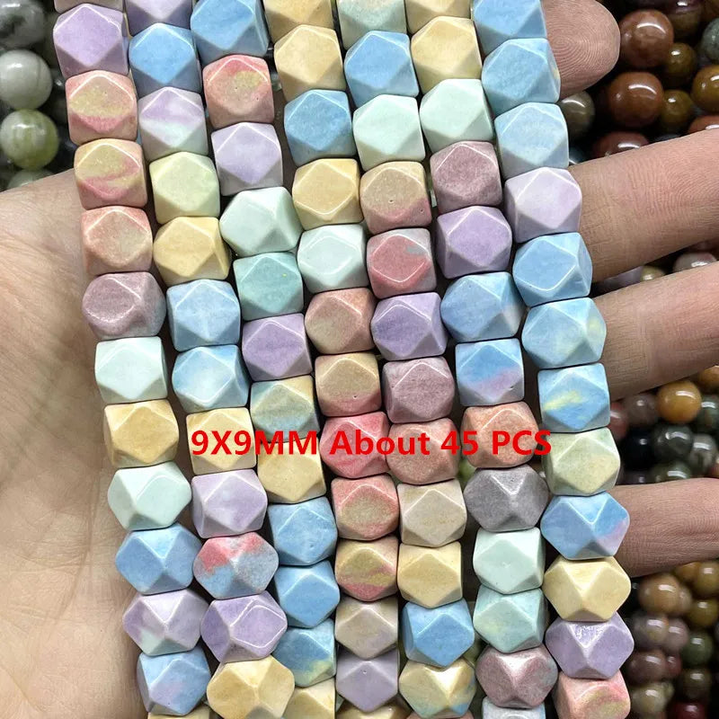 Pastel Rainbow Agate Bead Strand