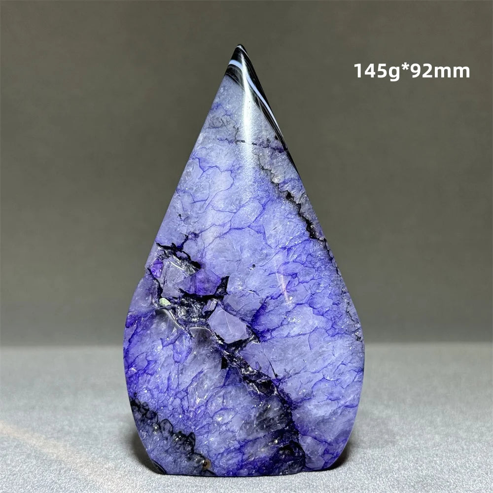 Enhanced Purple Agate Free Form Torch