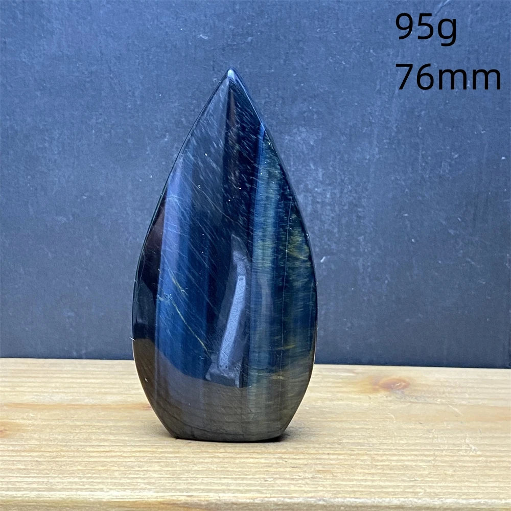 Natural Golden Blue Tigers Eye Torch