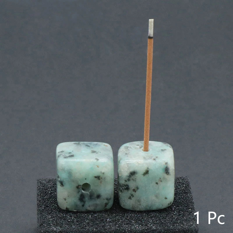 Porte-encens en bloc de cristal