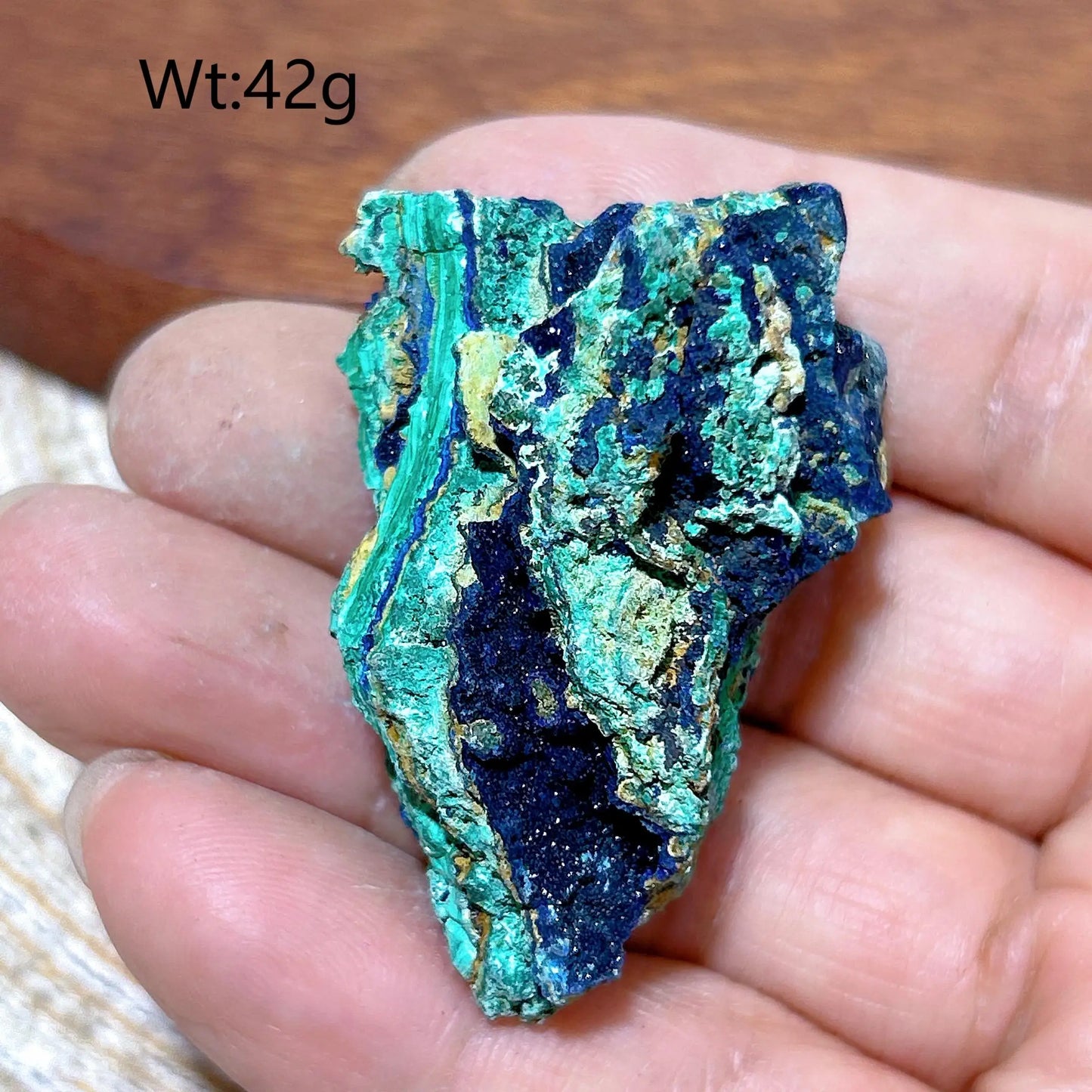 HQ Natural Chrysocolla With Azurite Specimen Medium