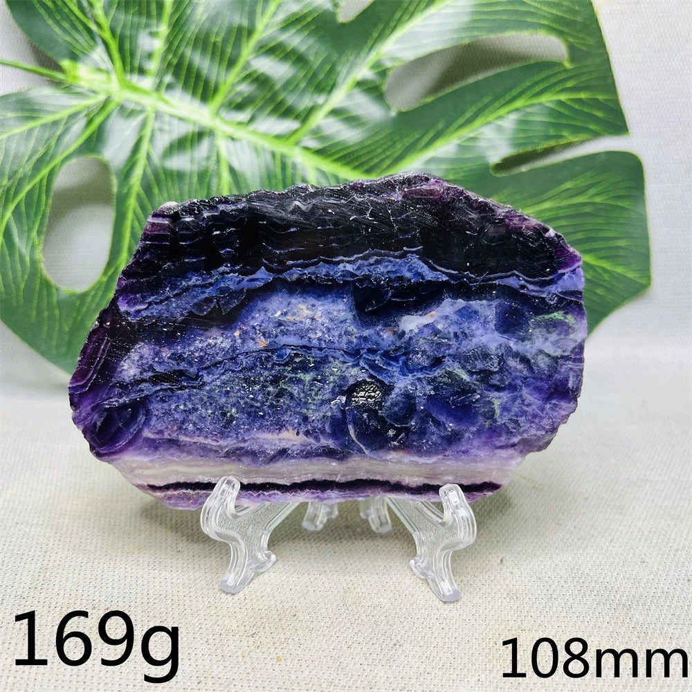 Natural Lightning Rainbow Fluorite Slab