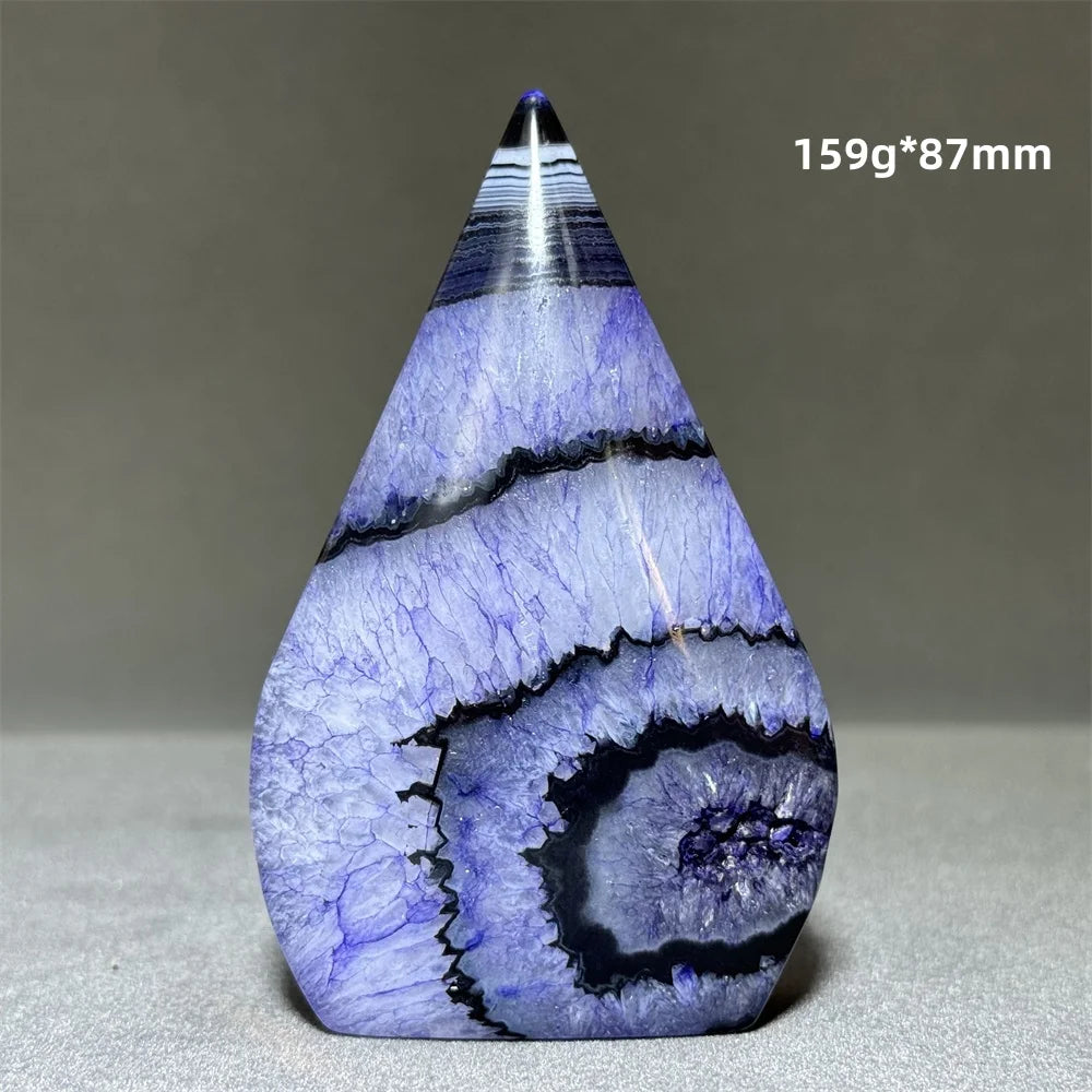 Enhanced Purple Agate Free Form Torch