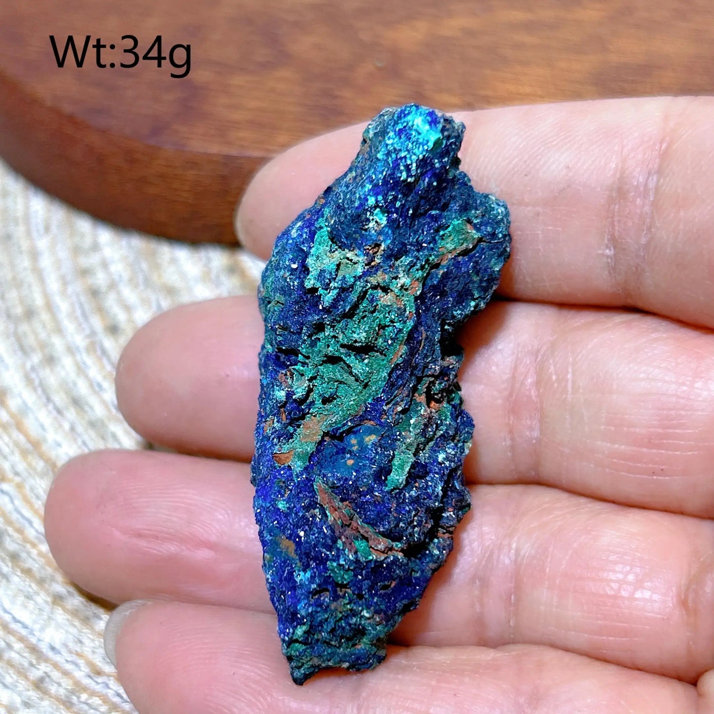 HQ Natural Chrysocolla With Azurite Specimen Medium
