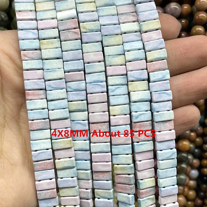 Pastel Rainbow Agate Bead Strand