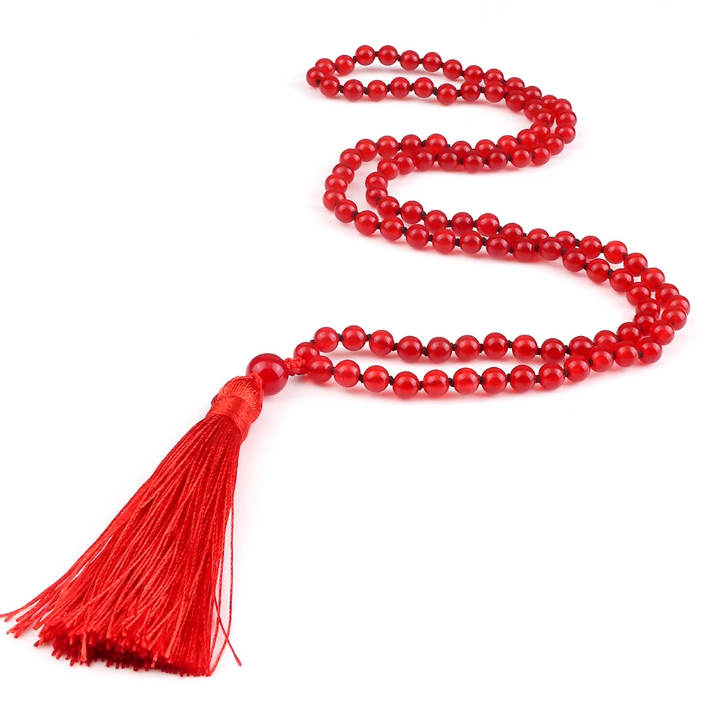 Collier Mala 108 perles de pierre