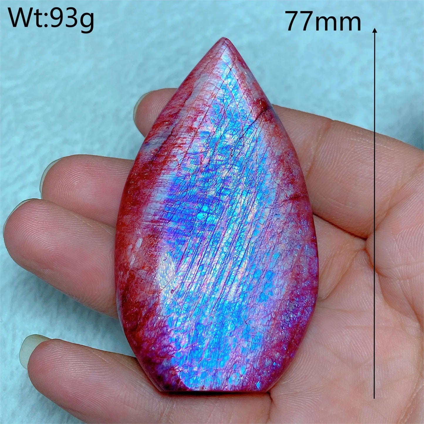 Natural Fire Moonstone Free Form Torch