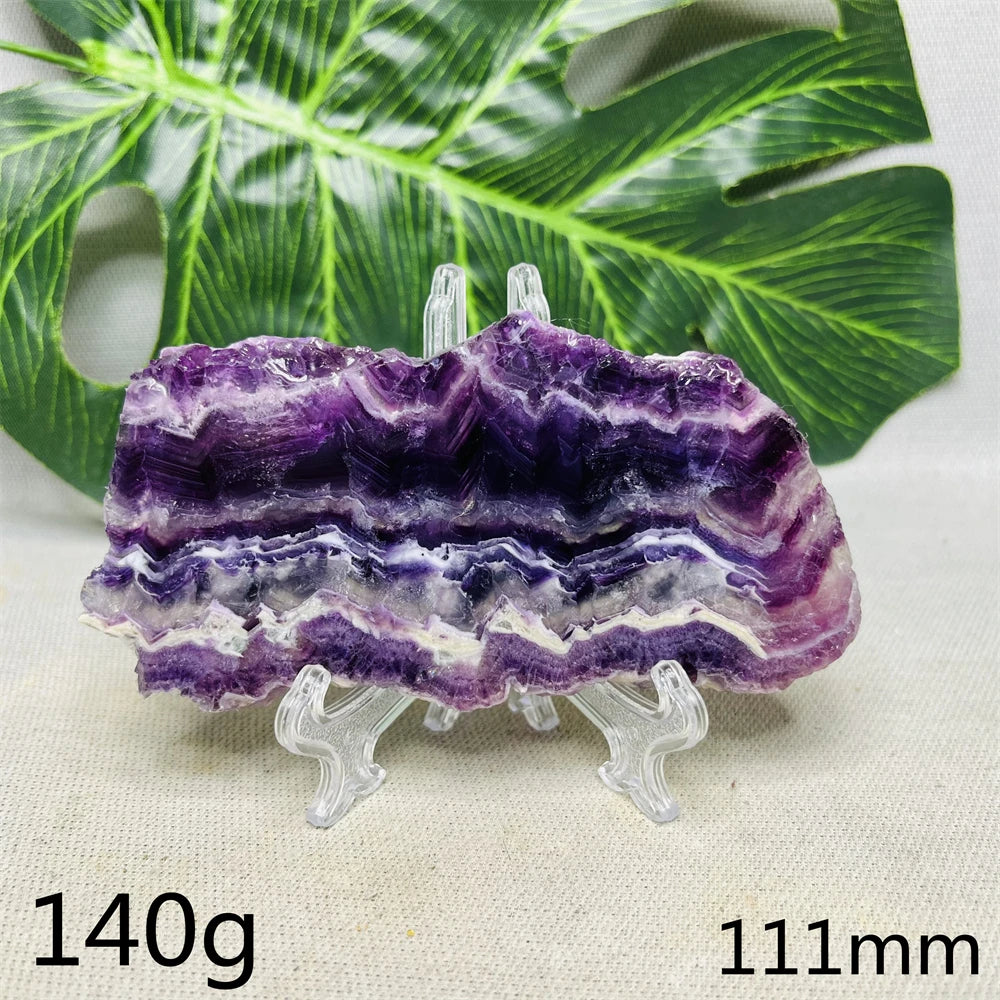 Natural Lightning Rainbow Fluorite Slab