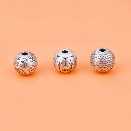 999 Sterling Silver Round Bead