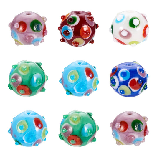 10pcs Handmade Lampwork Glass Beads