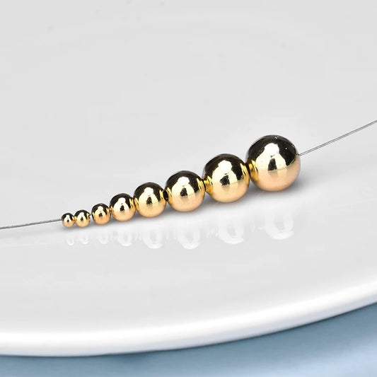20pcs S925 Gold Plated Silver Spacer Beads