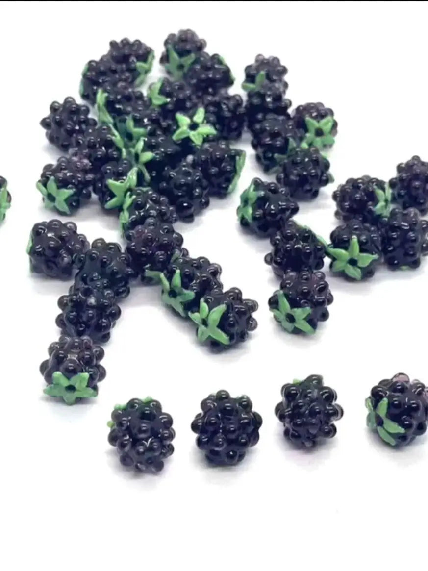 Artisan Made Glass Berry Focal Beads