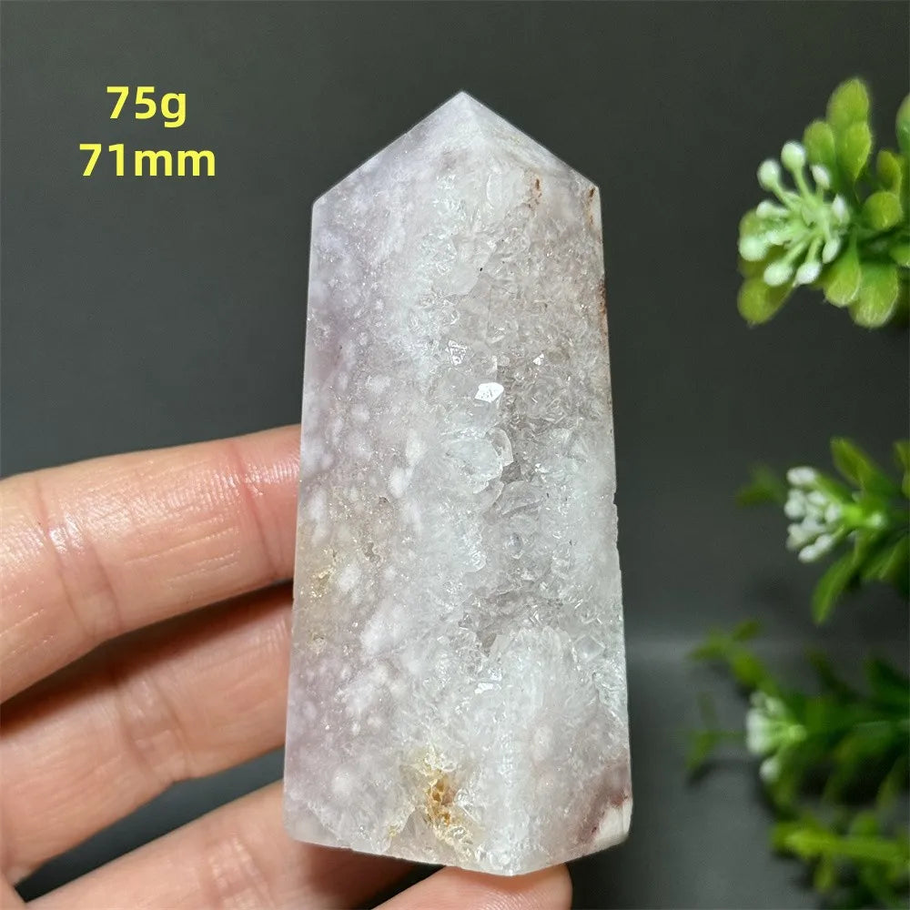 HQ Pink Amethyst Flower Agate Tower