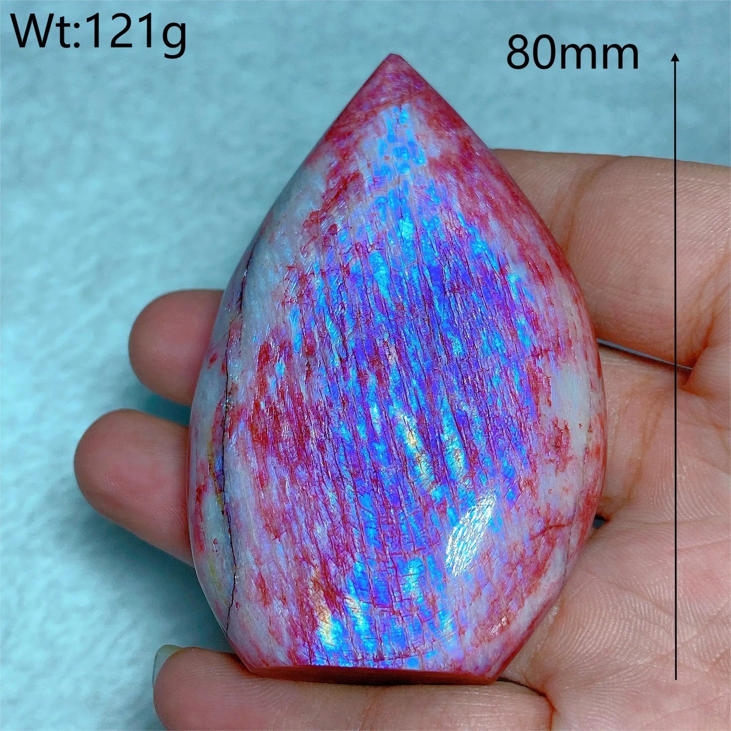 Natural Fire Moonstone Free Form Torch