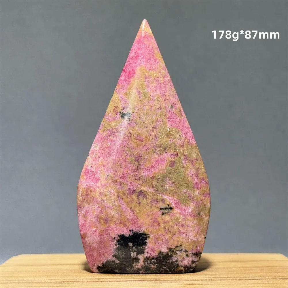 Natural Red Rhodochrosite Free-Form Torch