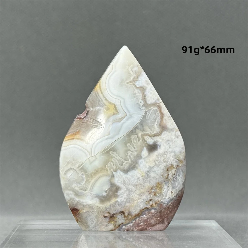 Natural Mexican Crazy Lace Agate Freeform Torch