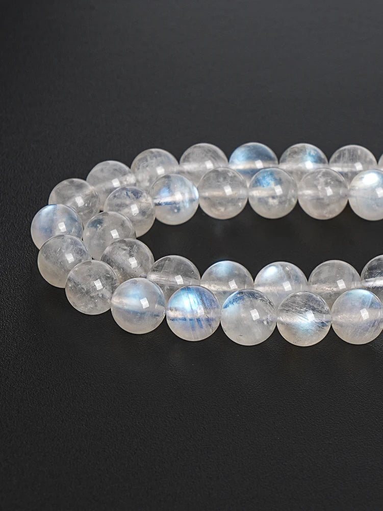 HQ Natural Rainbow Moonstone Bead Strand (8mm, 49pcs)
