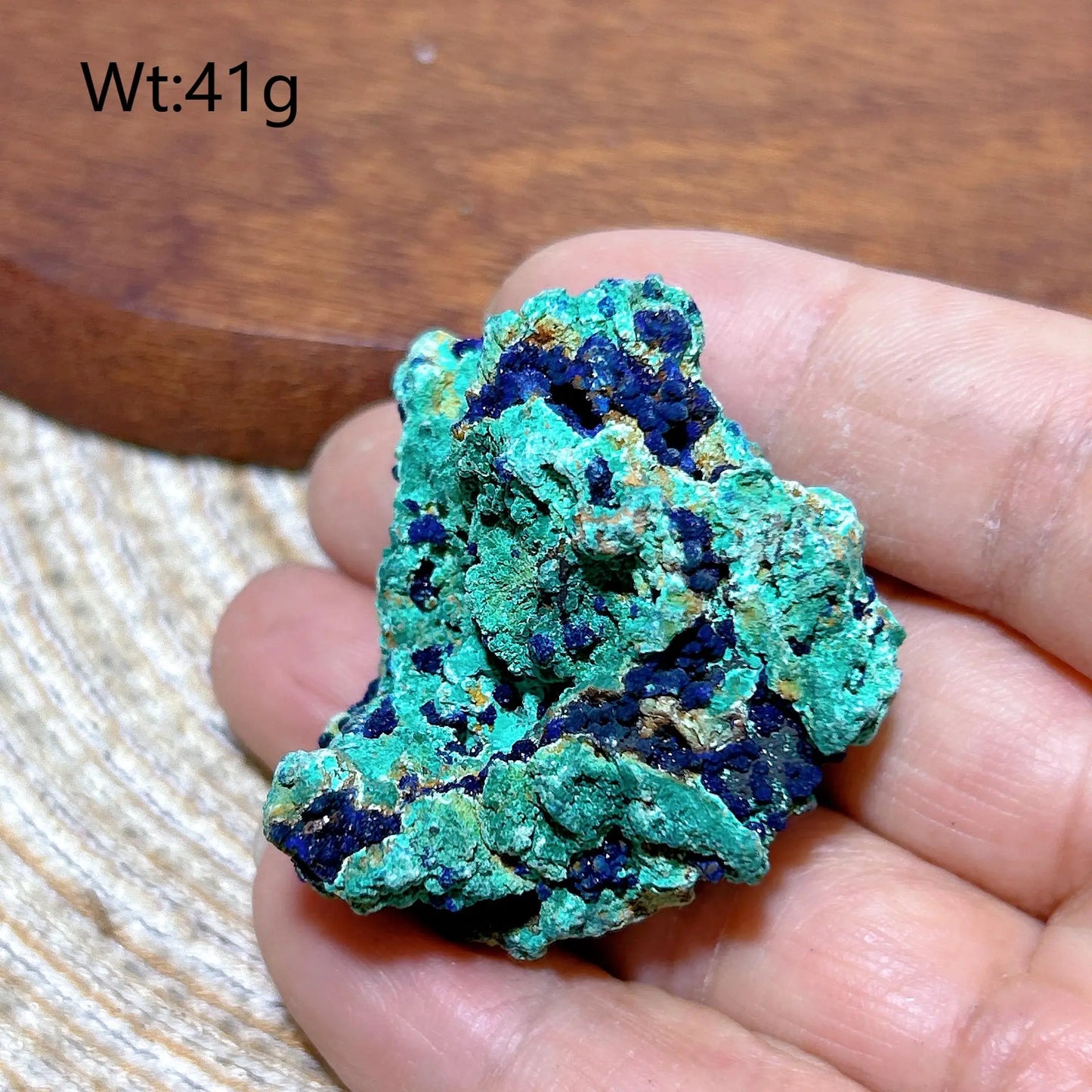HQ Natural Chrysocolla With Azurite Specimen Medium